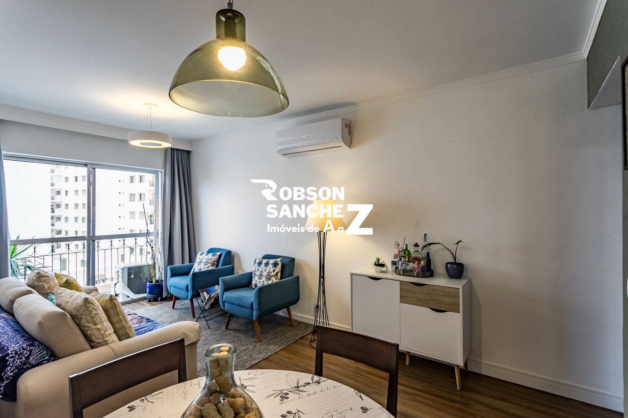 APTO COM 82 M2 - 3 DORMS - 1 SUÍTE - 1 VAGA - (AR- CONDICIONADO) - COND. MEDITERRÂNEO